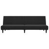 vidaXL Slaapbank 2-zits fluweel zwart