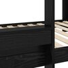 vidaXL Bunk Bed voor Kinderen Zwart Eiken 80 x 160 cm Bewerkt hout