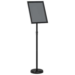 vidaXL Beurs Displays Zwart 25 x 25 x 125 cm Aluminium