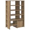 vidaXL Schoenenkast met plank 2 pcs Artisan Eiken Bewerkt hout