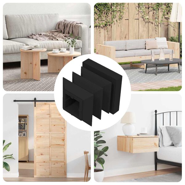 vidaXL Einddoppen 10909 pcs Zwart 15 x 15 x 15 mm PP