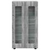 vidaXL Dressoir FLORIN Grijs Sonoma 55,5 x 29 x 103 cm Bewerkt hout