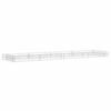 vidaXL Gabion plantenbak verhoogd 400x100x20 cm gegalvaniseerd staal