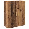 vidaXL Highboard met lade Oud Hout 69,5 x 34 x 180 cm Bewerkt hout