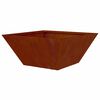 vidaXL Tuin Bloempot Roestig 35 x 35 x 15 cm Cortenstaal