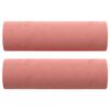 vidaXL Tweezitsbank met kussens 140 cm fluweel roze