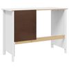 vidaXL Bureau met lades Hill Wit 100 x 45 x 74 cm Massief grenenhout