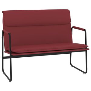vidaXL Bankje 100x64x80 cm kunstleer wijnrood