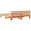 vidaXL Bedframe Wasbruin 180 x 200 cm Massief grenenhout