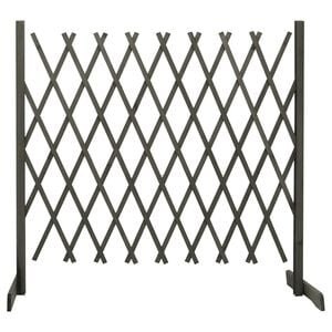 vidaXL Tuinlatwerk 180x100 cm massief vurenhout grijs