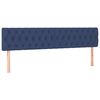 vidaXL Boxspring met matras stof blauw 120x190 cm