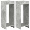 vidaXL Plantenstandaard 2 st Beton Grijs 30 x 30 x 80 cm