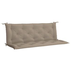 vidaXL Tuinbankkussen 150x(50+50)x7 cm oxford stof taupe