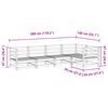 vidaXL 5-delige Loungeset ge&iuml;mpregneerd grenenhout