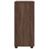 vidaXL Badkamer Kast Bruin Eiken 60 x 35 x 80 cm Bewerkt hout & Metaal