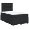 vidaXL Boxspring met matras kunstleer zwart 120x200 cm