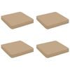 vidaXL 4-Piece Zitkussens VUGHT 4 pcs 100% Polyester Zand