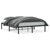 vidaXL Bedframe metaal zwart 140x200 cm