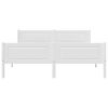 vidaXL Bedframe massief grenenhout wit 140x200 cm