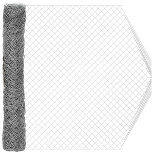 vidaXL Gaashek 2 x 10 m Glas Gegalvaniseerd