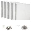 vidaXL Lichtschachtdeksel met clips 5 st 70 x 130 cm Aluminium zilver
