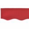vidaXL Vervangingsdoek voor zonnescherm Rood 580 x 345 cm Polyester