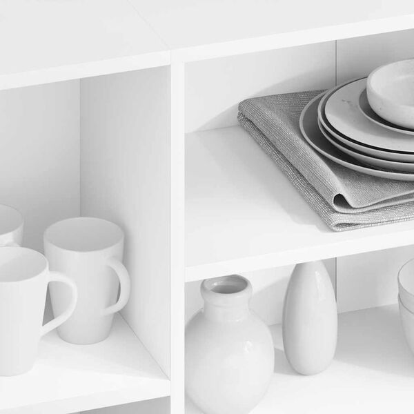 vidaXL Dressoir 120x30x75 cm bewerkt hout wit