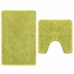 vidaXL Antislip Badmat Set 2 pcs Groen PP
