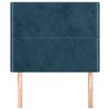 vidaXL Hoofdbord donkerblauw 80x5x118/128 cm fluweel