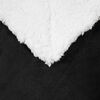 vidaXL Gooi Deken Zwart 240 x 270 cm Fleece