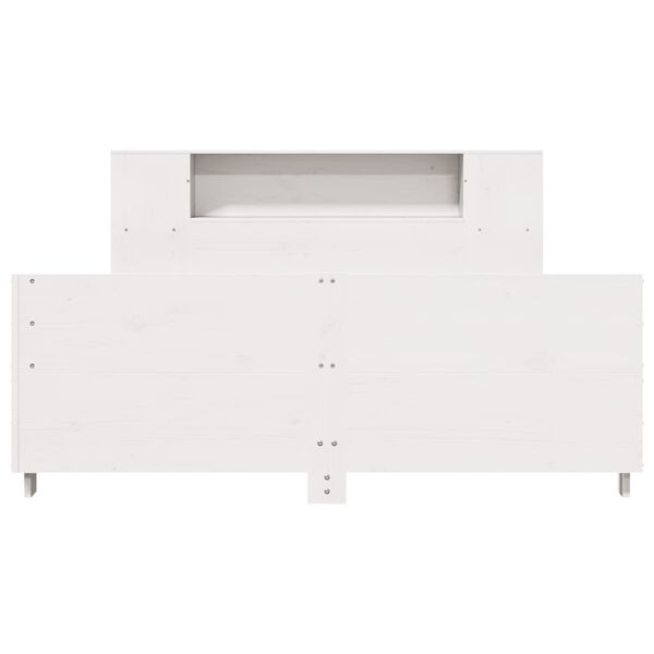 vidaXL Bedframe zonder matras massief grenenhout wit 120x200 cm