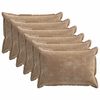 vidaXL Kussensloop 6 st HOUTEN Bruin 50 x 70 cm Chenille Stof