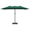 vidaXL Tuinparasol Groen 385 x 209 x 244 cm Polyester