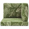 vidaXL Buiten bankkussen 3 pcs Bladontwerp Polyester