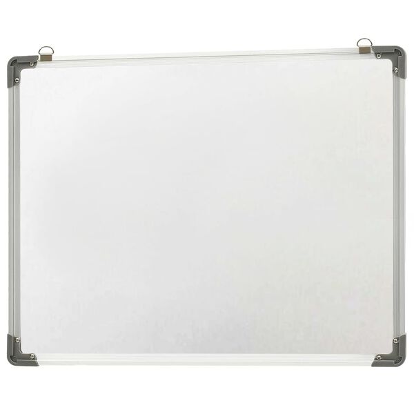 vidaXL Whiteboard magnetisch 70x50 cm staal wit