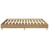 vidaXL Bedframe zonder matras 200x200 cm spaanplaat artisanaal eiken