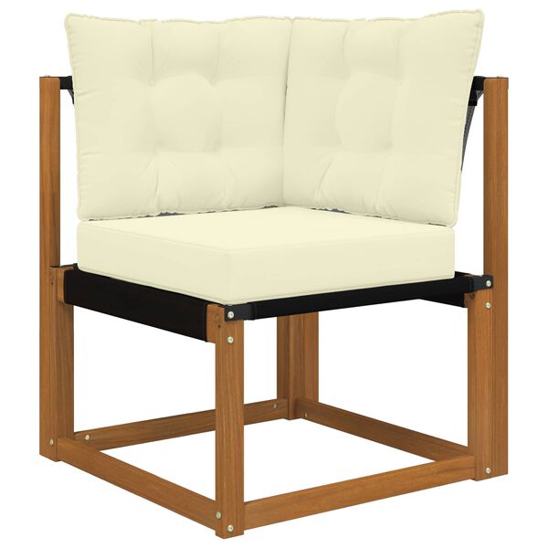 vidaXL Buiten bankkussen 3 pcs Cr&egrave;me Polyester