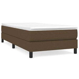 vidaXL Boxspring bed 80x200 cm stof donkerbruin