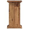 vidaXL Plantenstandaard 33x33x60 cm bewerkt hout oud houtkleurig