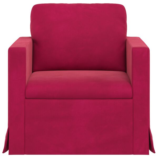 vidaXL Bank Wijnrood 78 x 78 x 80 cm Fluweel