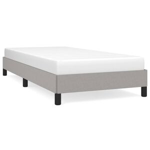 vidaXL Bedframe zonder matras 80x200 cm stof lichtgrijs