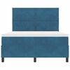 vidaXL Boxspringbed met matras Donkerblauw 160 x 200 cm Stof