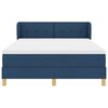 vidaXL Boxspringbed met matras met hoofdeinde Blauw 140 x 190 cm Stof
