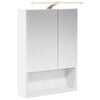 vidaXL Badkamer spiegelkast Wit 50 x 14,5 x 70 cm Bewerkt hout