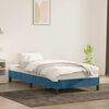 vidaXL Bedframe zonder matras 90x220 cm fluweel donkerblauw