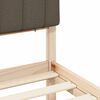 vidaXL Bedframe met Gevoerd Hoofdgedeelte Taupe 80 x 200 cm