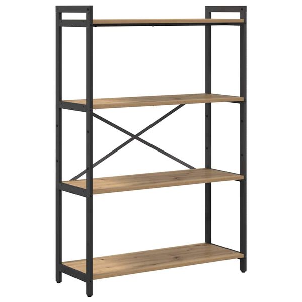 vidaXL Boekenkast Artisan Eiken 80 x 30 x 120 cm Bewerkt hout