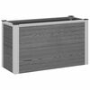 vidaXL Verhoogde plantenbak Grijs 75 x 30 x 42 cm WPC en Aluminium