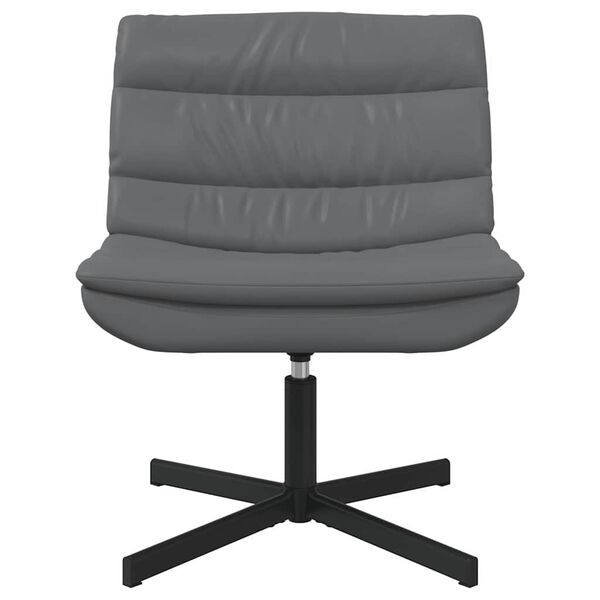vidaXL Draaistoel Grijs 63 x 75 x 76 cm PU