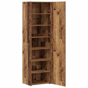 vidaXL Hoge kast Oudhout 50 x 42,5 x 185 cm